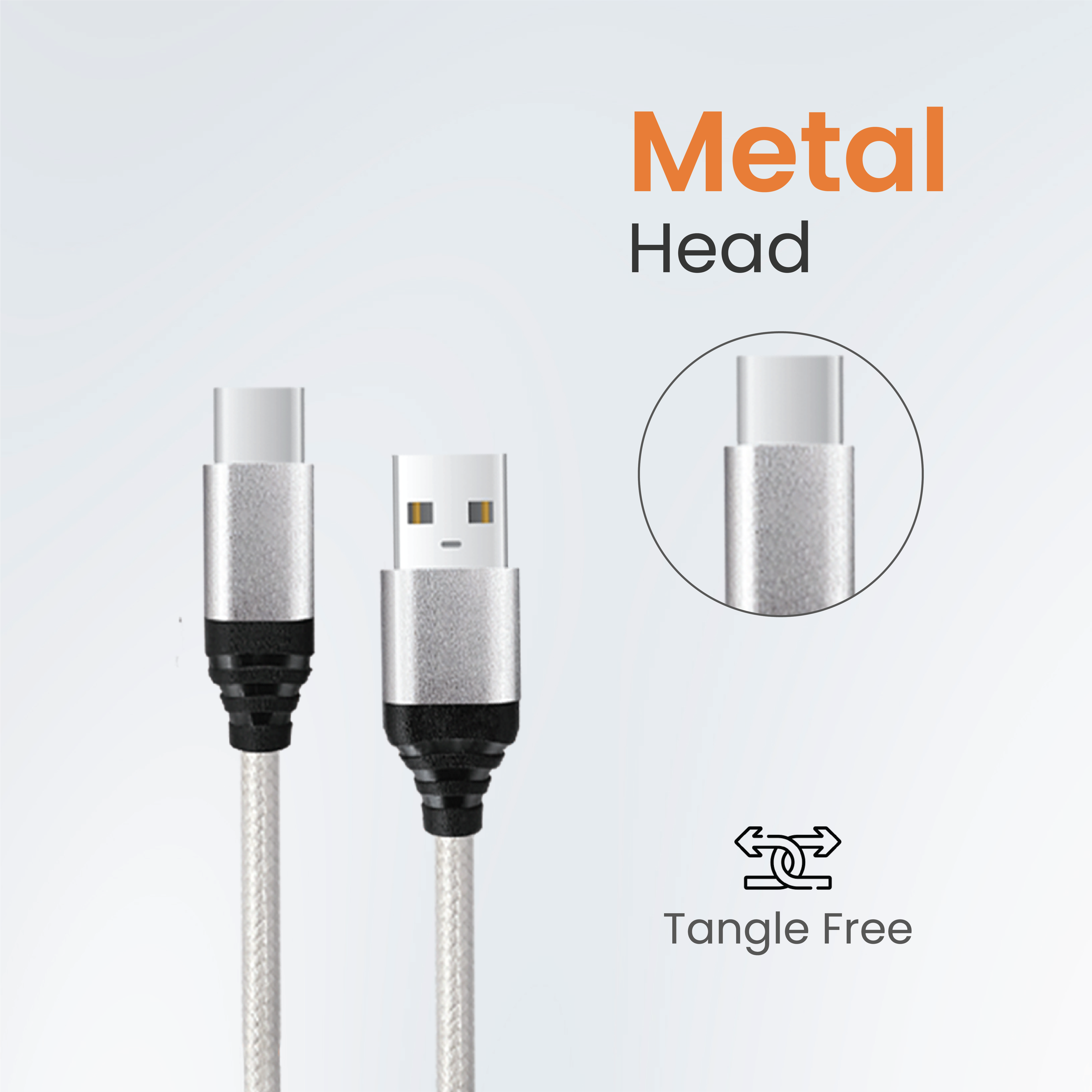 JC SSPEEDY GO 65W Braided USB → Type-C Cable